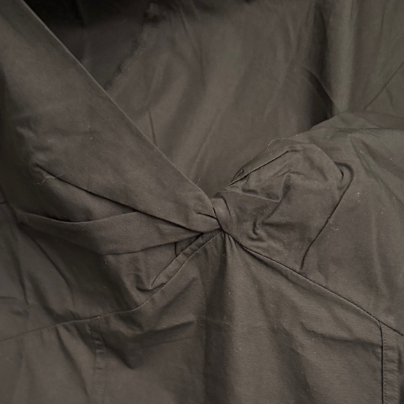 Madewell Elegant Black Wrap Blouse - Picture 6 of 7